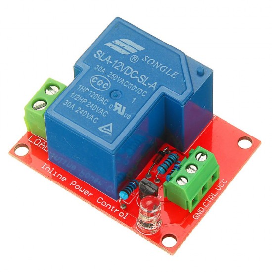 5pcs 12V 30A 250V 1 Channel Relay High Level Drive Relay Module Normally Open Type For Auduino 5pcs 12V 30A 250V 1 Channel Relay High Level Drive Relay Module Normally Open Type For Auduino