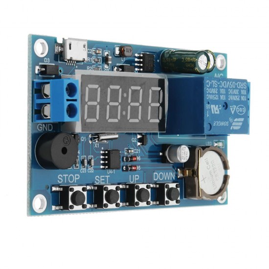 5pcs DC 5V To 60V Real-time Relay Module Clock Synchronization Timer Module Time Control Delay 24 Hours Timing 5 Time Segments