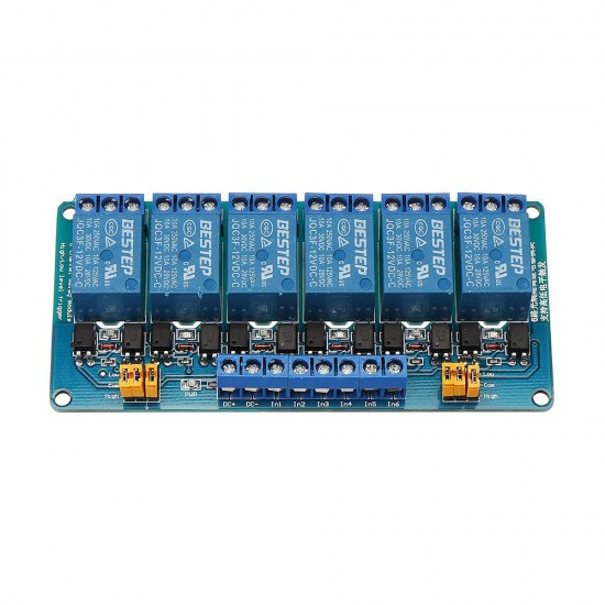 6 Channel 12V Relay Module High And Low Level Trigger for Arduino - products that work with official Arduino boards 6 Channel 12V Relay Module High And Low Level Trigger for Arduino - products that work with official Arduino boards