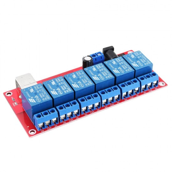 6 Channel 24V HID Driverless USB Relay USB Control Switch Computer Control Switch PC Intelligent Control Relay Module 6 Channel 24V HID Driverless USB Relay USB Control Switch Computer Control Switch PC Intelligent Control Relay Module