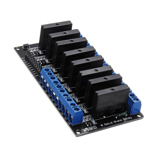8 Channel DC 12V Relay Module Solid State High and low Level Trigger 240V2A