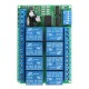 8 Channel DC 12V RS485 Relay Module Modbus RTU 485 Remote Control Switch For PLC PTZ Camera Security Monitoring