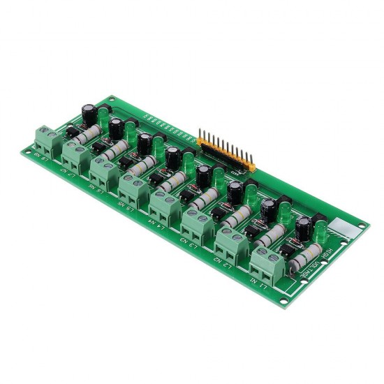 8CH Channel AC220V 3V 5V Optocoupler Isolation Test Board Isolated Detection Tester PLC Processors Module