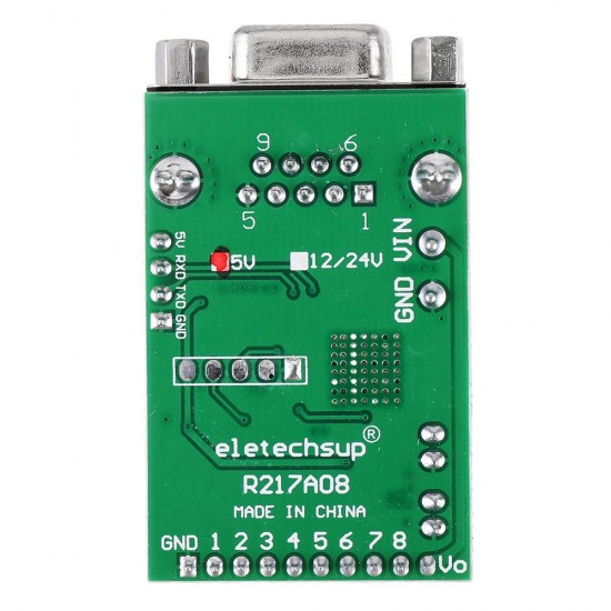 8Channel RS232 TTL232 IO Control Switch Board Com DB9 Serial Port for Momentary Self-locking Interlock Latch Delay Relay Module