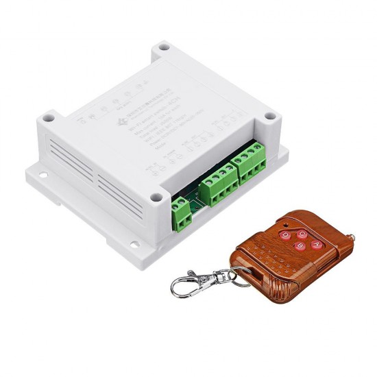 AC 220V 10A Control Smart Switch Point Remote Relay 4 Channel WiFi Module With Shell And 433M Remote Controller