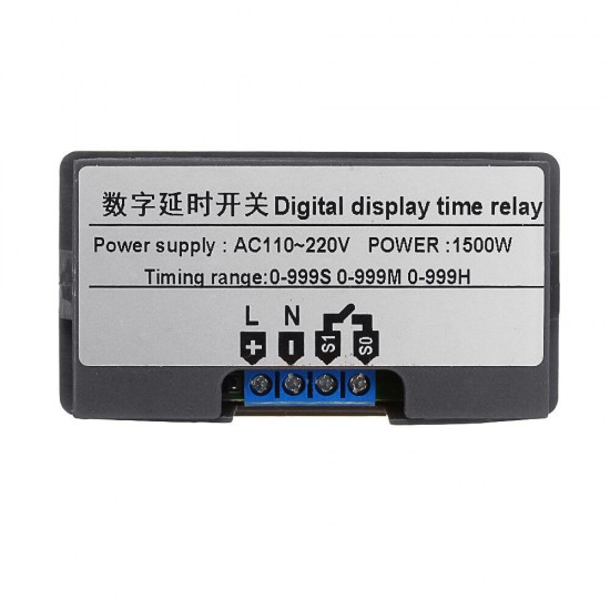 AC110V-220V Digital Display Time Relay Automation Delay Timer Control Switch Relay Module AC110V-220V Digital Display Time Relay Automation Delay Timer Control Switch Relay Module