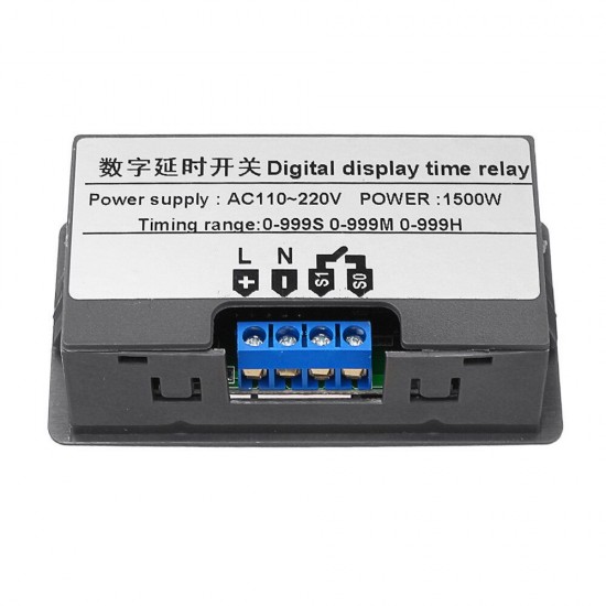 AC110V-220V Digital Display Time Relay Automation Delay Timer Control Switch Relay Module AC110V-220V Digital Display Time Relay Automation Delay Timer Control Switch Relay Module