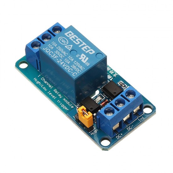 1 Channel 24V Relay Module High And Low Level Trigger For 1 Channel 24V Relay Module High And Low Level Trigger For