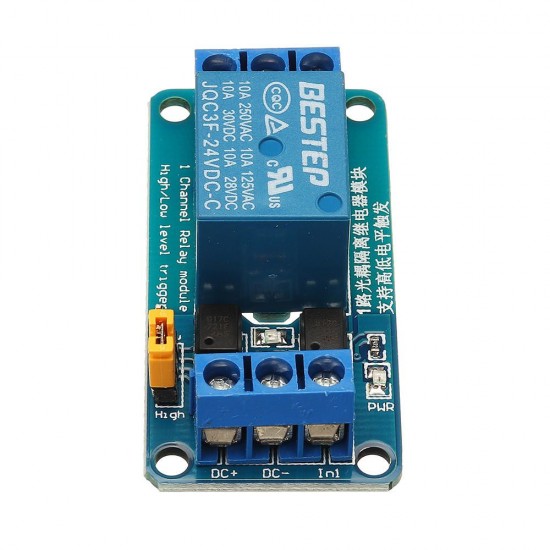 1 Channel 24V Relay Module High And Low Level Trigger For 1 Channel 24V Relay Module High And Low Level Trigger For