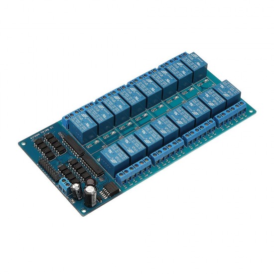 16 Channel 24V Relay Module LM2596 With Optocoupler Protection Low Level Trigger For Auduino