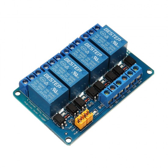 4 Channel 24V Relay Module High And Low Level Trigger For