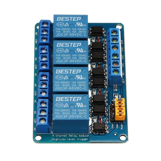 4 Channel 24V Relay Module High And Low Level Trigger For