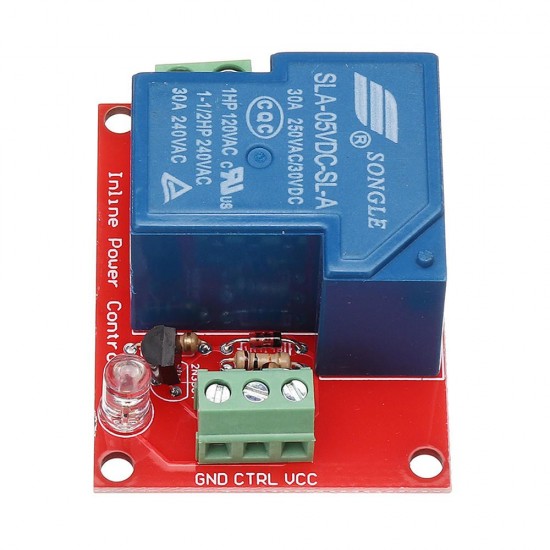 5V 30A 250V 1 Channel Relay High Level Drive Relay Module Normally Open Type