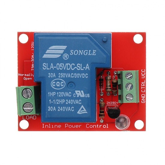 5V 30A 250V 1 Channel Relay High Level Drive Relay Module Normally Open Type 5V 30A 250V 1 Channel Relay High Level Drive Relay Module Normally Open Type
