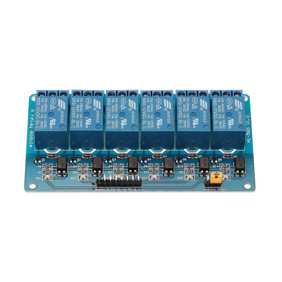 6 Channel 12V Relay Module Low Level Trigger With Optocoupler Isolation