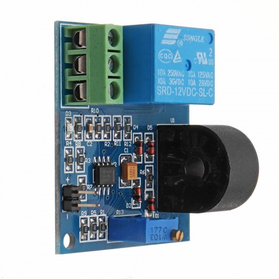 DC 12V 5A Overcurrent Protection Sensor Module AC Current Detection Relay Module Switch Output DC 12V 5A Overcurrent Protection Sensor Module AC Current Detection Relay Module Switch Output