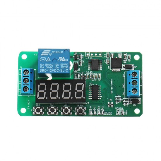 DC 12V CE030 Multifunction Self-lock Relay PLC Cycle Delay Timer Control Module