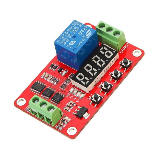 DC 12V Multifunctional Relay Module With LED Display Delay /Self Lock / Cycle / Timing DC 12V Multifunctional Relay Module With LED Display Delay /Self Lock / Cycle / Timing