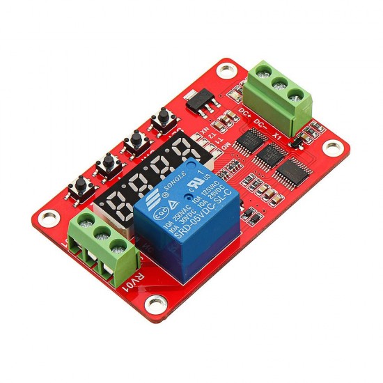 DC 12V Multifunctional Relay Module With LED Display Delay /Self Lock / Cycle / Timing DC 12V Multifunctional Relay Module With LED Display Delay /Self Lock / Cycle / Timing