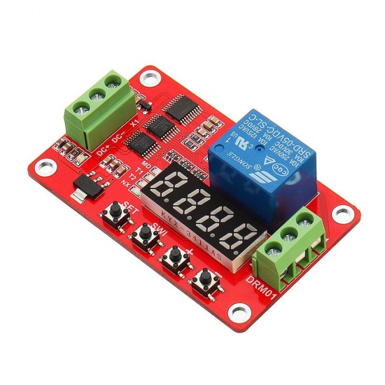 DC 12V Multifunctional Relay Module With LED Display Delay /Self Lock / Cycle / Timing DC 12V Multifunctional Relay Module With LED Display Delay /Self Lock / Cycle / Timing