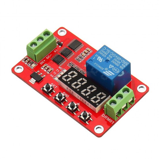 DC 12V Multifunctional Relay Module With LED Display Delay /Self Lock / Cycle / Timing