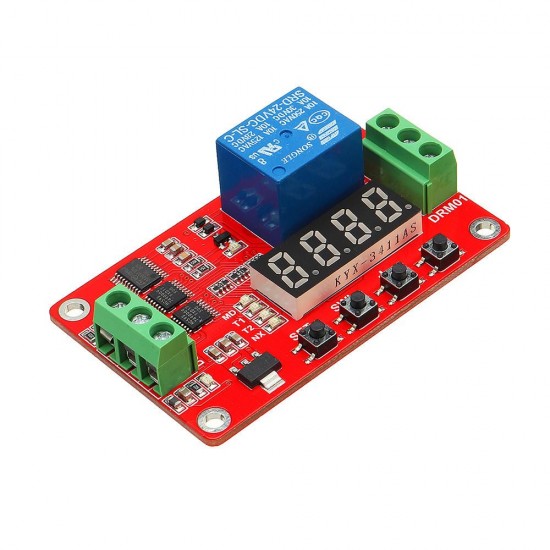 DC 12V Multifunctional Relay Module With LED Display Delay /Self Lock / Cycle / Timing DC 12V Multifunctional Relay Module With LED Display Delay /Self Lock / Cycle / Timing
