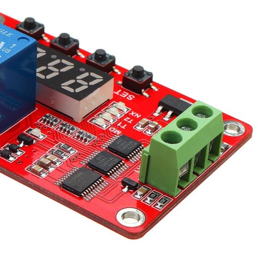 DC 12V Multifunctional Relay Module With LED Display Delay /Self Lock / Cycle / Timing DC 12V Multifunctional Relay Module With LED Display Delay /Self Lock / Cycle / Timing
