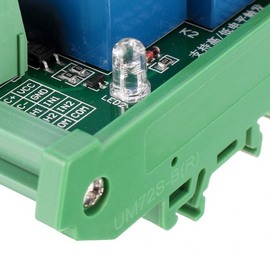 DC 5V 12V 24V 2 Channel 30A High And Low Level Trigger Relay Module PLC Automatic Control Module with Guide Rail for Smart Home DC 5V 12V 24V 2 Channel 30A High And Low Level Trigger Relay Module PLC Automatic Control Module with Guide Rail for Smart Home