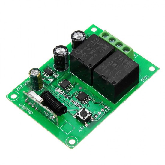 DC12V 2 Channel 315MHz Remote Control Switch Relay Module DC Motor Reversing Controller