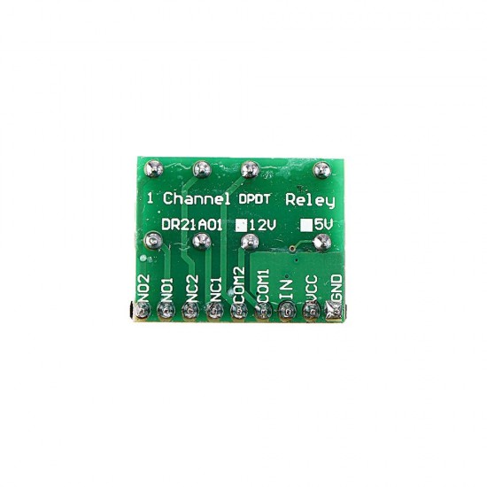 DR21A01 DC 5V/12V DPDT Relay Module Polarity Reversal Switch Board DR21A01 DC 5V/12V DPDT Relay Module Polarity Reversal Switch Board