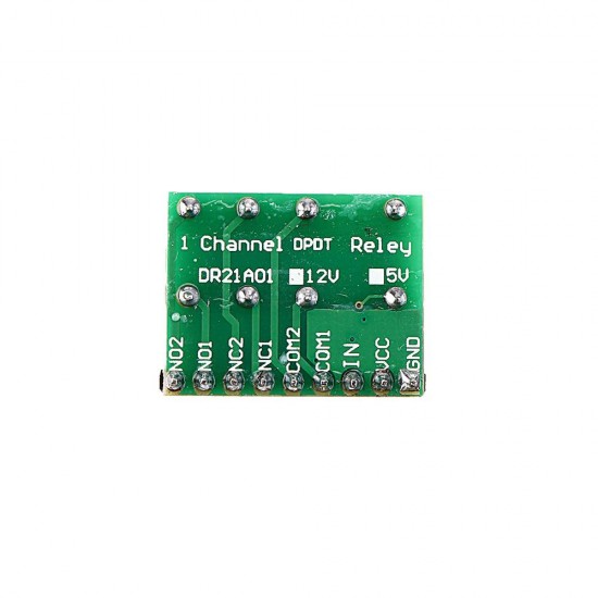 DR21A01 DC 5V/12V DPDT Relay Module Polarity Reversal Switch Board