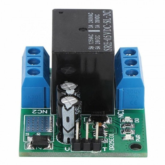 DR25E01 DC 6-24V 3-5A Flip-Flop Latch DPDT Relay Module Bistable Self-locking Switch Low Pulse Trigger Board for Motor LED PLC