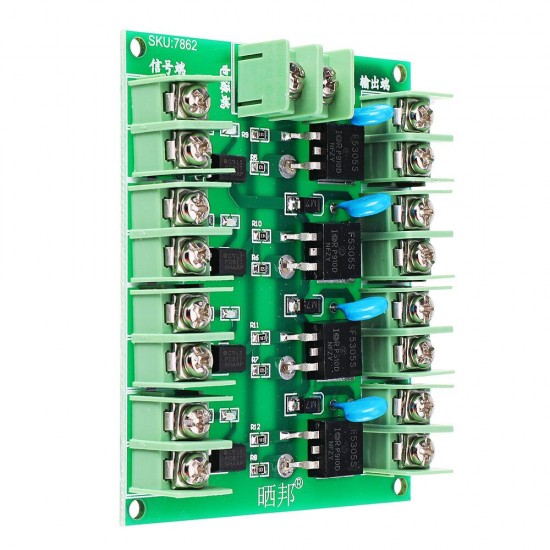 F5305S Mosfet Module PWM Input Steady 4 Channels 4 Route Pulse Trigger Switch DC Controller E-switch MOS FET Field Effect Switch F5305S Mosfet Module PWM Input Steady 4 Channels 4 Route Pulse Trigger Switch DC Controller E-switch MOS FET Field Effect Switch