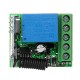 315/433MHz DC12V 10A 1CH Single Channel Wireless Relay RF Switch Receiver Board With Case and Remote Controller