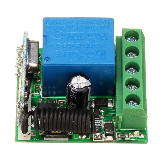 433MHz DC12V 10A 1CH Single Channel Wireless Relay RF Remote Control Switch Receiver Boar 433MHz DC12V 10A 1CH Single Channel Wireless Relay RF Remote Control Switch Receiver Boar