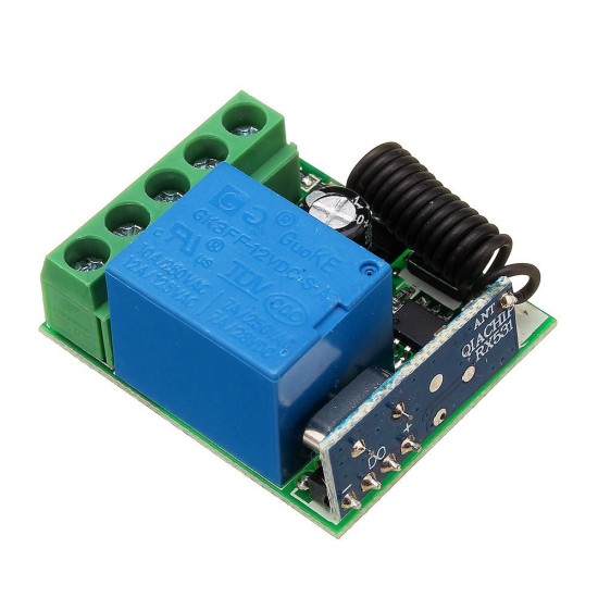 433MHz DC12V 10A 1CH Single Channel Wireless Relay RF Remote Control Switch Receiver Boar