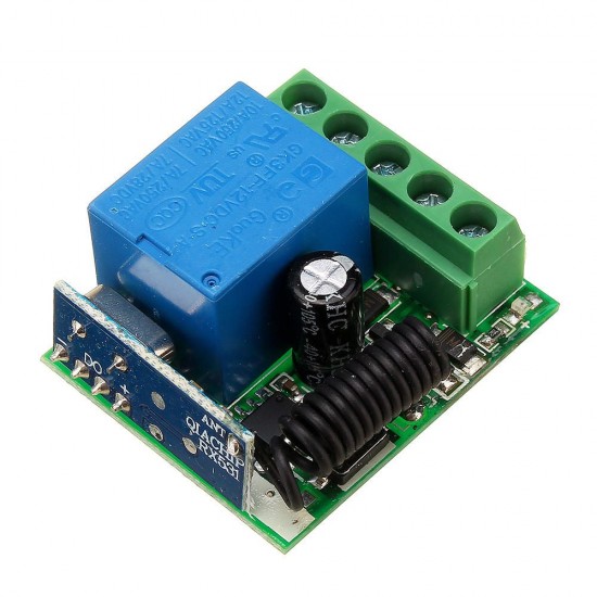 433MHz DC12V 10A 1CH Single Channel Wireless Relay RF Remote Control Switch Receiver Boar 433MHz DC12V 10A 1CH Single Channel Wireless Relay RF Remote Control Switch Receiver Boar