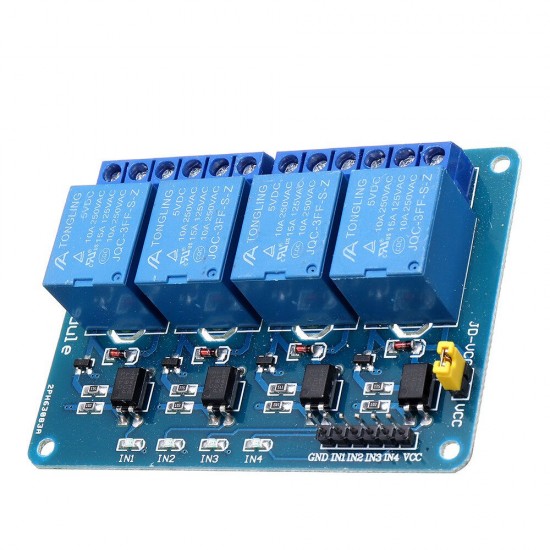 5V 4 Channel Relay Module For PIC DSP MSP430 for Arduino - products that work with official Arduino boards 5V 4 Channel Relay Module For PIC DSP MSP430 for Arduino - products that work with official Arduino boards