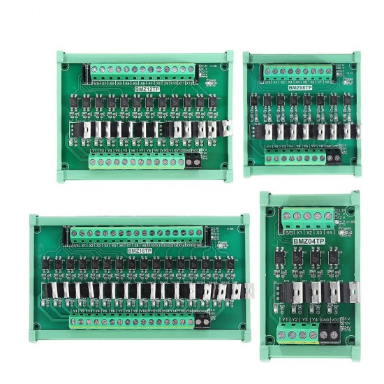 IO Card PLC Signal Amplifier Board NPN to PNP Mutual Input Optocoupler Isolation Transistor Output Relay Module