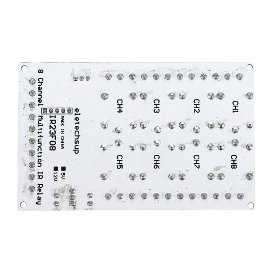 IR23F08 8 Channels DC 5V 12V Multifunctional Delay Relay Module Trigger Locking Bistable Self-locking IR23F08 8 Channels DC 5V 12V Multifunctional Delay Relay Module Trigger Locking Bistable Self-locking