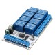 IR23F08 8 Channels DC 5V 12V Multifunctional Delay Relay Module Trigger Locking Bistable Self-locking