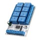 IR23F08 8 Channels DC 5V 12V Multifunctional Delay Relay Module Trigger Locking Bistable Self-locking