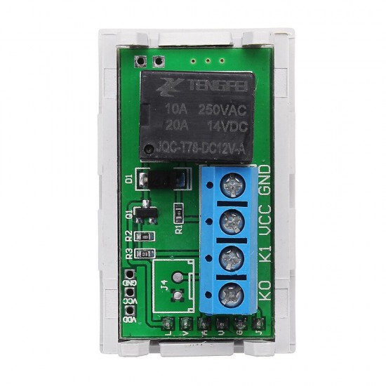 Mini 12V 20A Digital LED Dual Display Timer Relay Module With Case Timing Delay Cycle