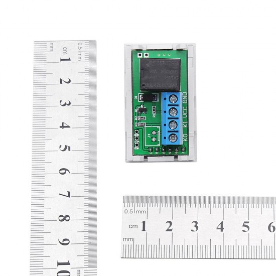 Mini 12V 20A Digital LED Dual Display Timer Relay Module With Case Timing Delay Cycle