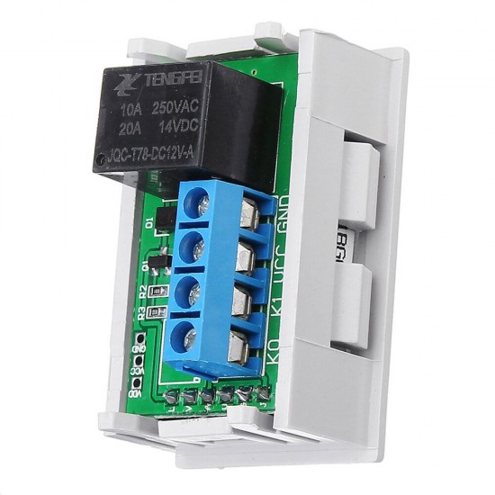 Mini 12V 20A Digital LED Dual Display Timer Relay Module With Case Timing Delay Cycle Mini 12V 20A Digital LED Dual Display Timer Relay Module With Case Timing Delay Cycle