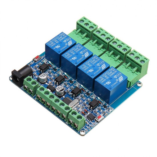 Modbus RTU 4 Channel Relay Module 4CH Input Optocoupler Isolation RS485 MCU for Arduino - products that work with official Arduino boards