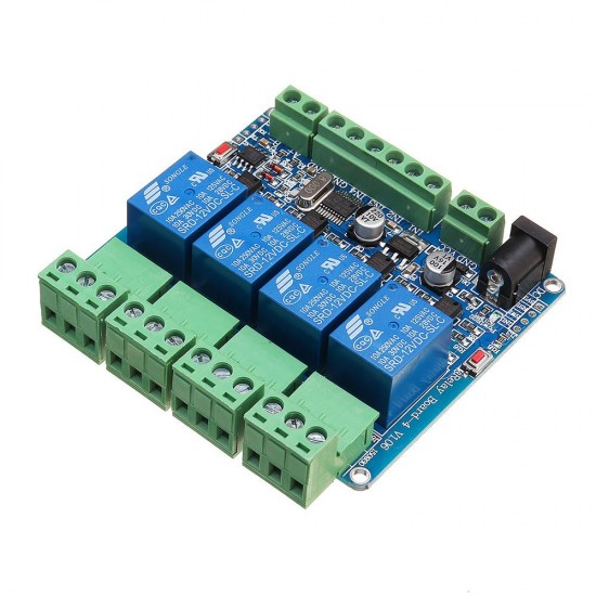 Modbus RTU 4 Channel Relay Module 4CH Input Optocoupler Isolation RS485 MCU for Arduino - products that work with official Arduino boards
