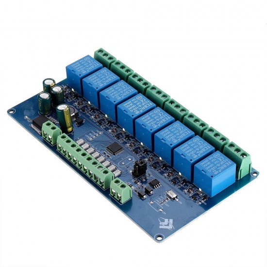 Modbus RTU Octal Relay Module RS485 / TTL UART 8 Inputs 8 Outputs Switch Board