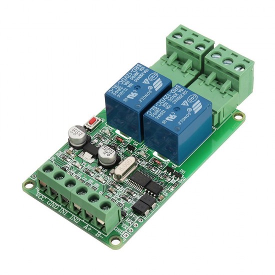 2-way Relay Module Output 2 Channel Switch Input TTL/RS485 Interface Communication