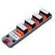 Programmable 4-Way Relay Module AC250V 10A with LED Status Indication IIC Communication Controlled Independently